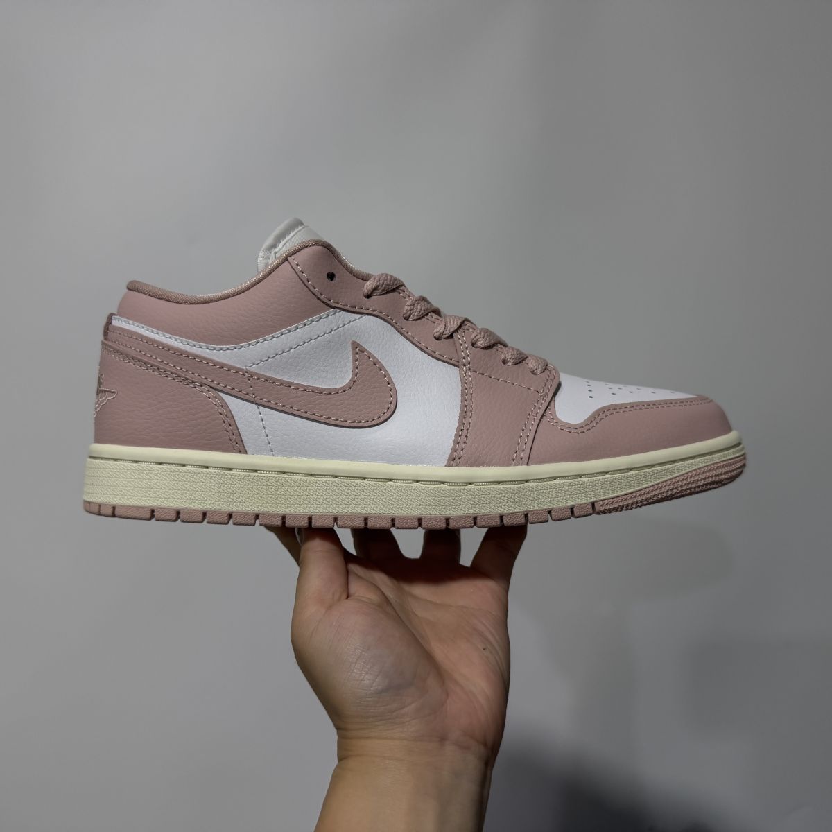 AJ1 low白灰粉 DT纯原版⚡️Air Jordan 1 乔1低帮舒适贴合复古篮球鞋 DC0774-162