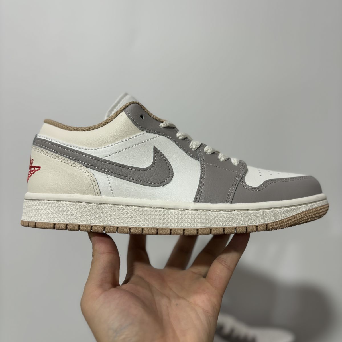 AJ1 low椰奶灰 DT纯原⚡️Air Jordan 1 乔1舒适百搭 防滑耐磨 低帮 复古篮球鞋 553558-169