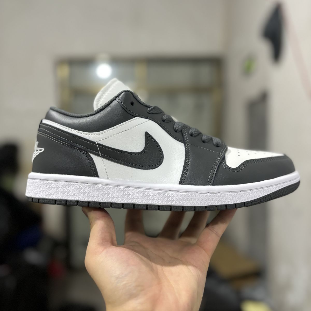 AJ1 low炭灰白 DT纯原⚡️Air Jordan 1 乔1舒适百搭 防滑耐磨 低帮 复古篮球鞋 553558-044