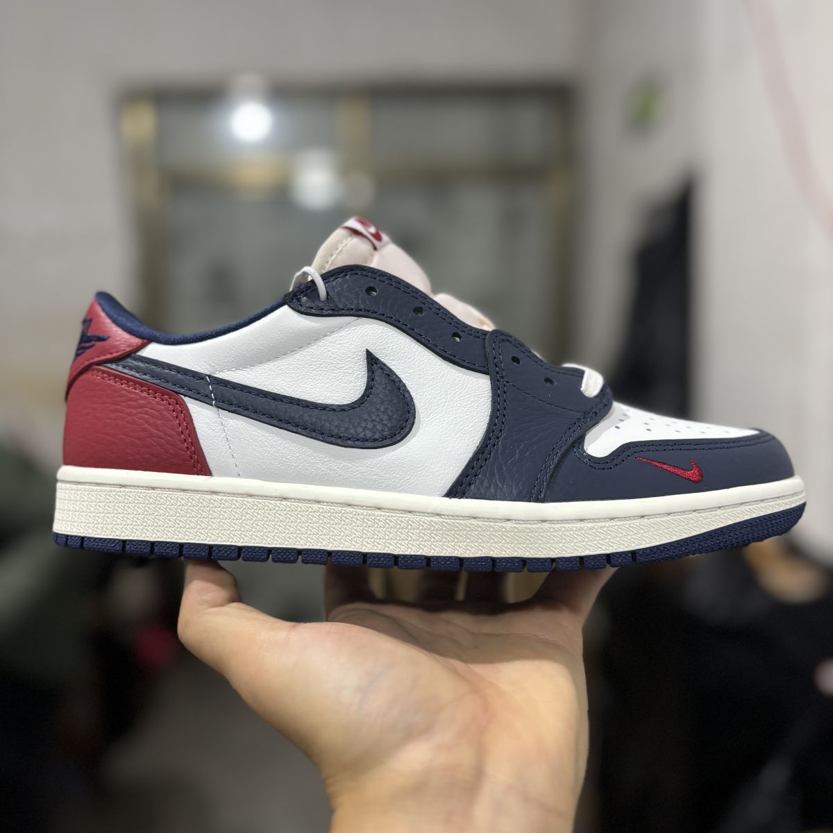 AJ1 low霍德华大学城 纯原版⚡️Air Jordan 1 Low OG “Howard University” PE 乔1低帮耐磨 低帮 复古篮球鞋 红白蓝 HQ2993-100
