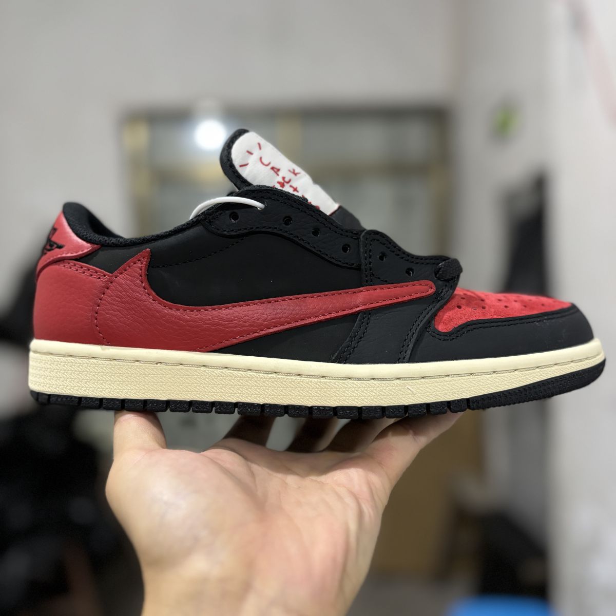 AJ1倒钩低帮黑红 Travis Scott x Air Jordan 1 Low OG 乔1 TS倒钩低帮篮球鞋 DM7866-06