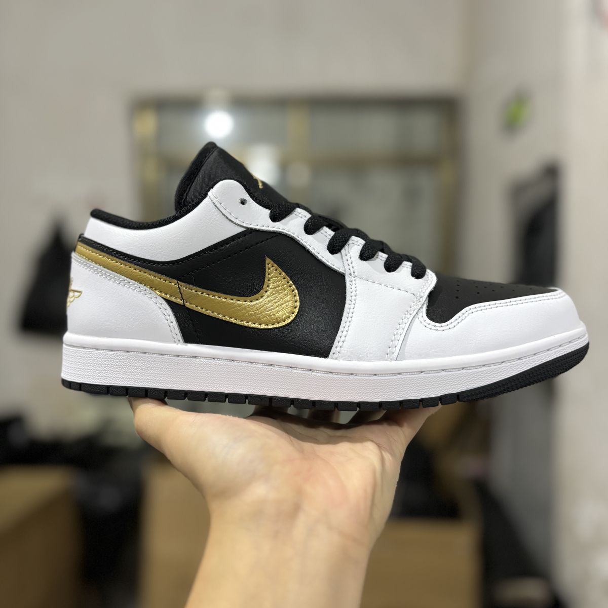 AJ1 low黑白金 DT纯原⚡️Air Jordan 1 Low OG 乔1 低帮篮球鞋 553558-172
