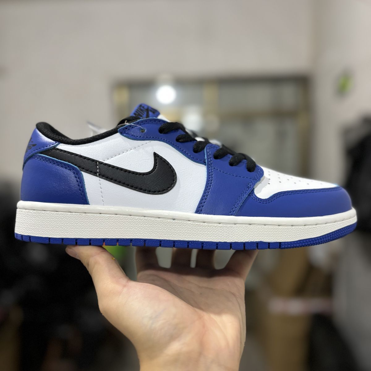 AJ1 low小闪电 Air Jordan 1 Low Game Royal 乔1蓝白黑联名低帮篮球鞋CZ0790-140