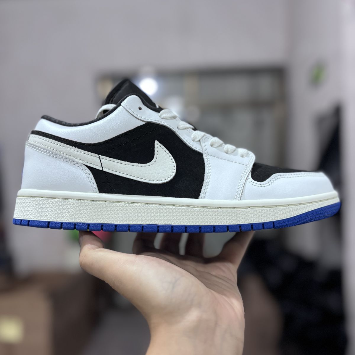 AJ1 low黑白蓝 DT纯原版⚡️ Air Jordan 1 Low“Quai 54”乔1舒适百搭防滑耐磨低帮篮球鞋 HQ0764-001