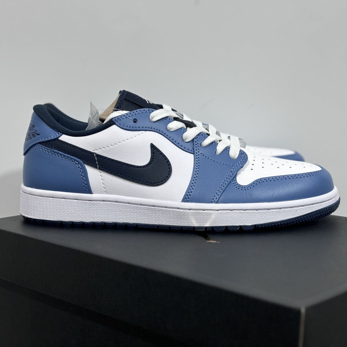 AJ1 low海军蓝 纯原版⚡Air Jordan 1 Low Golf复古运动休闲鞋黑白蓝男女同款 DD9315-115