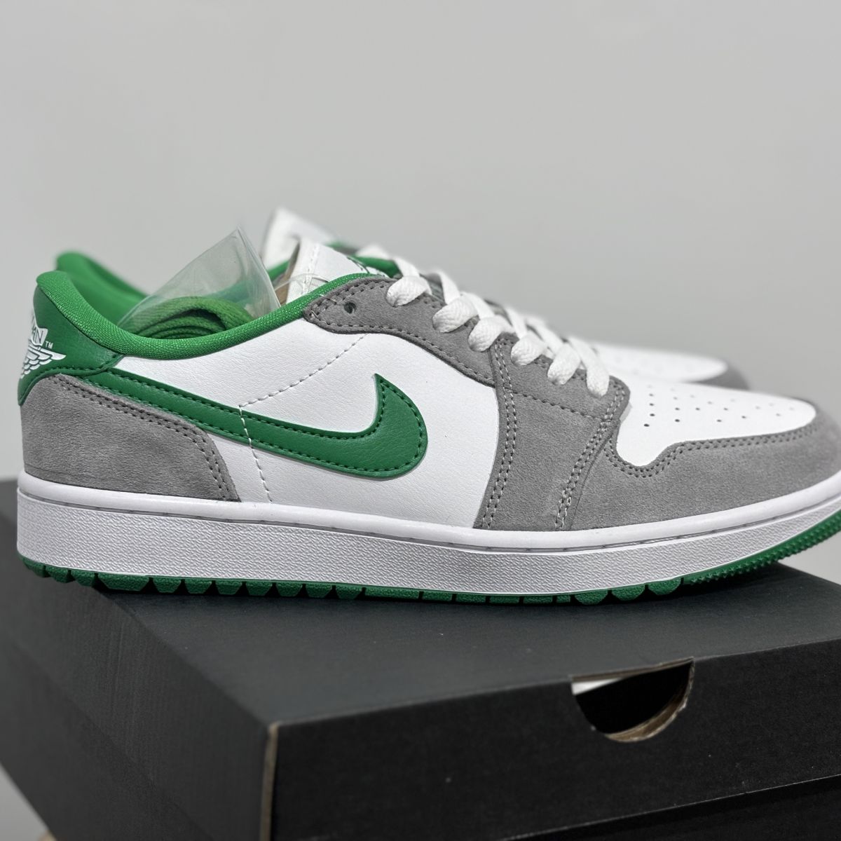 AJ1高尔夫灰绿 Air Jordan 1 Low Golf乔1 高尔夫复古运动休闲鞋男女同款 DD9315-112
