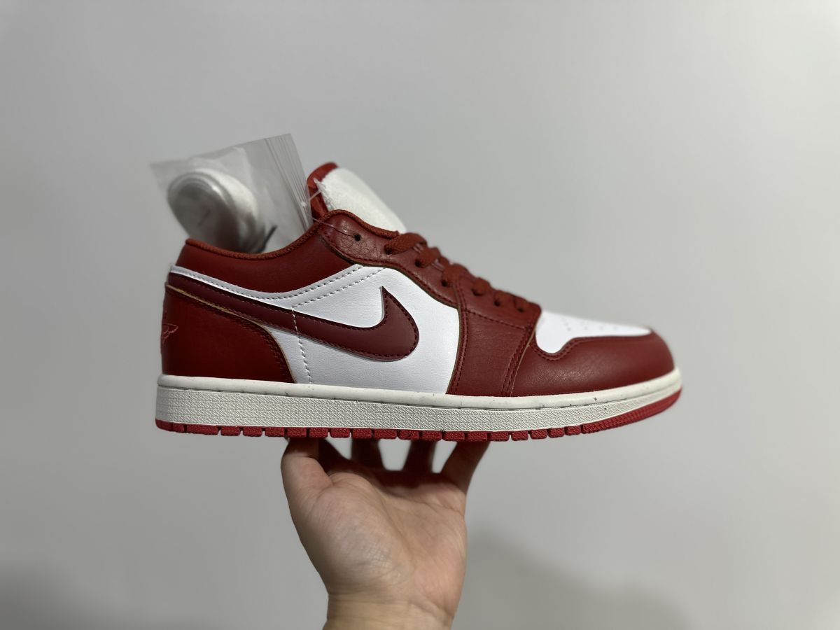 AJ1 low白红 Air Jordan 1 Low 乔1低帮白红板鞋FJ3465-160