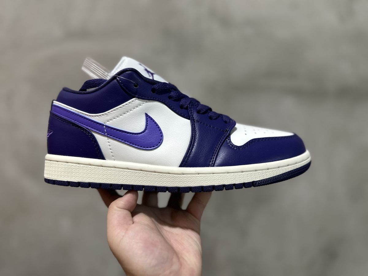 aj1 low白紫 Air Jordan 1 Low 乔1低帮复古篮球鞋 DC0774-502