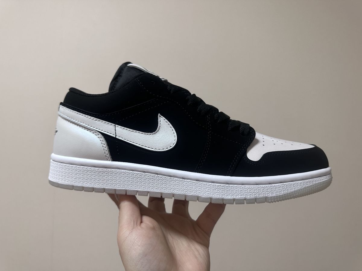 AJ1 Low黑白钻石 纯原版Air Jordan 1 Low 乔1黑白钻石低帮板鞋 DH6931-001