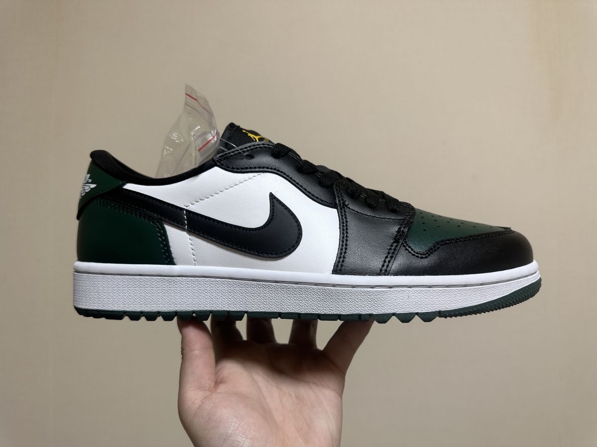 AJ1 low黑绿脚趾 Air Jordan 1 Low Golf 乔1 高尔夫系列复古运动休闲鞋 DD9315-107