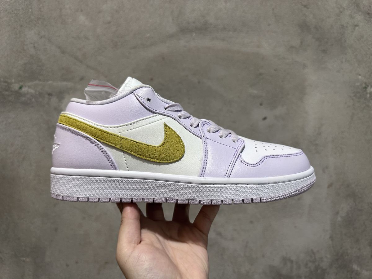 AJ1 Low白紫 Air Jordan 1 Low 乔1白淡紫低帮板鞋 DC0774-501