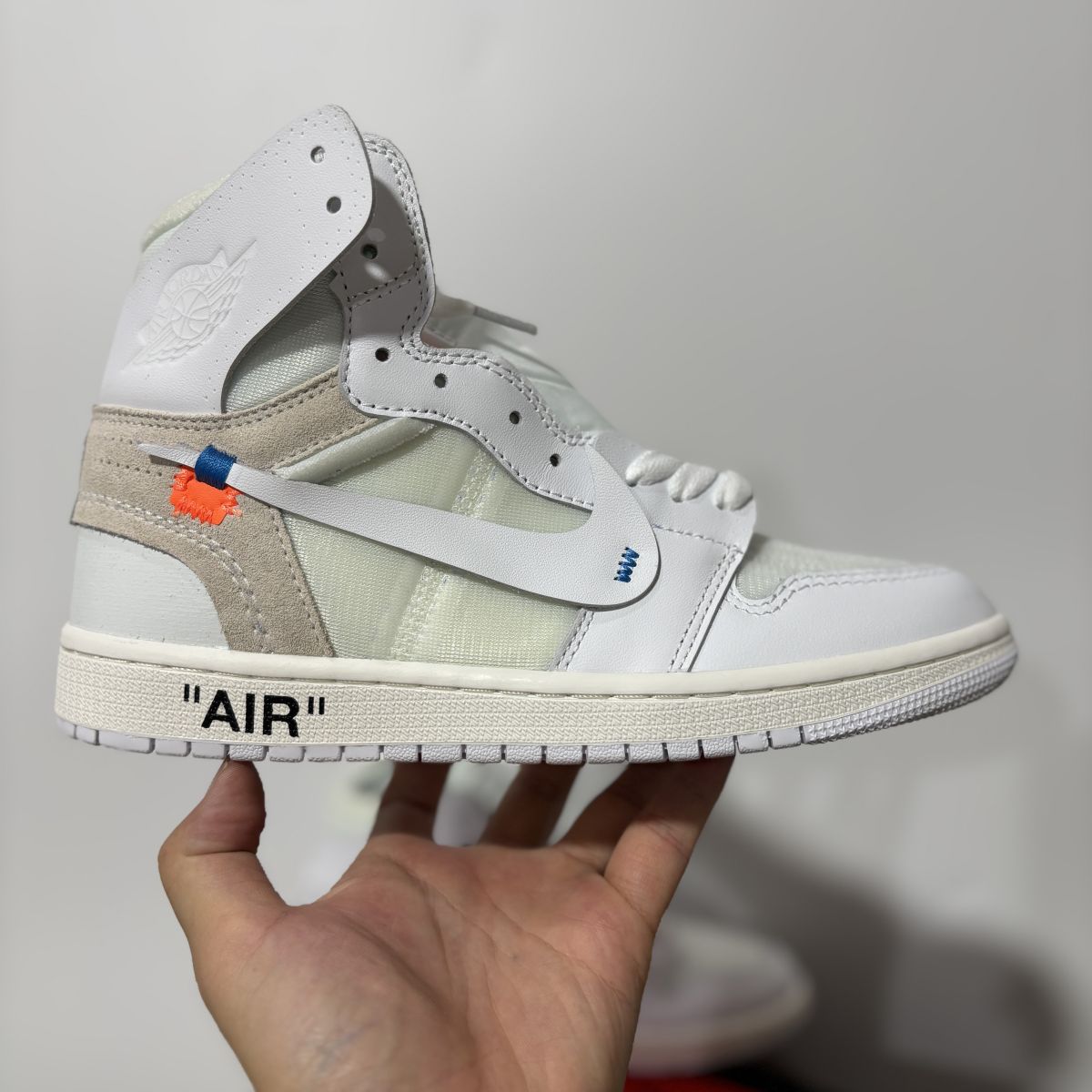 AJ1 OW白联名 Y版⚡️Air Jordan 1 x OFF-WHITE 乔 1 OW联名篮球鞋 AQ0818-100