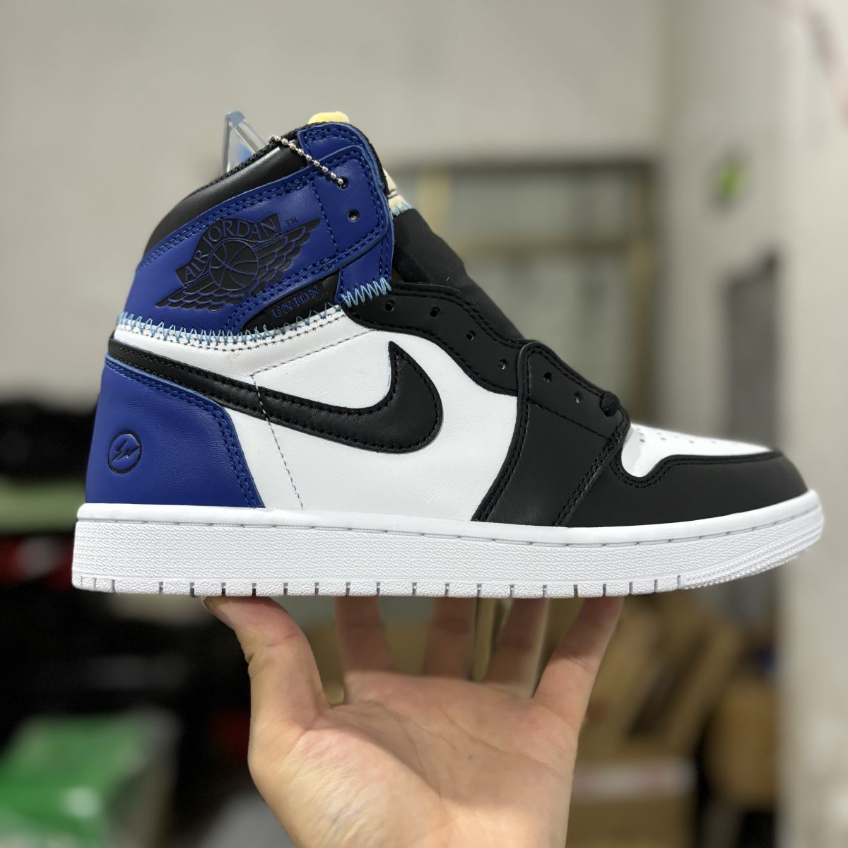 AJ1高帮藤原浩联名 OG版⚡️Fragment Design x Union x Jordan Air Jordan 1 Retro High Aussie SP 舒适百搭 防滑耐磨 高帮 复古篮球