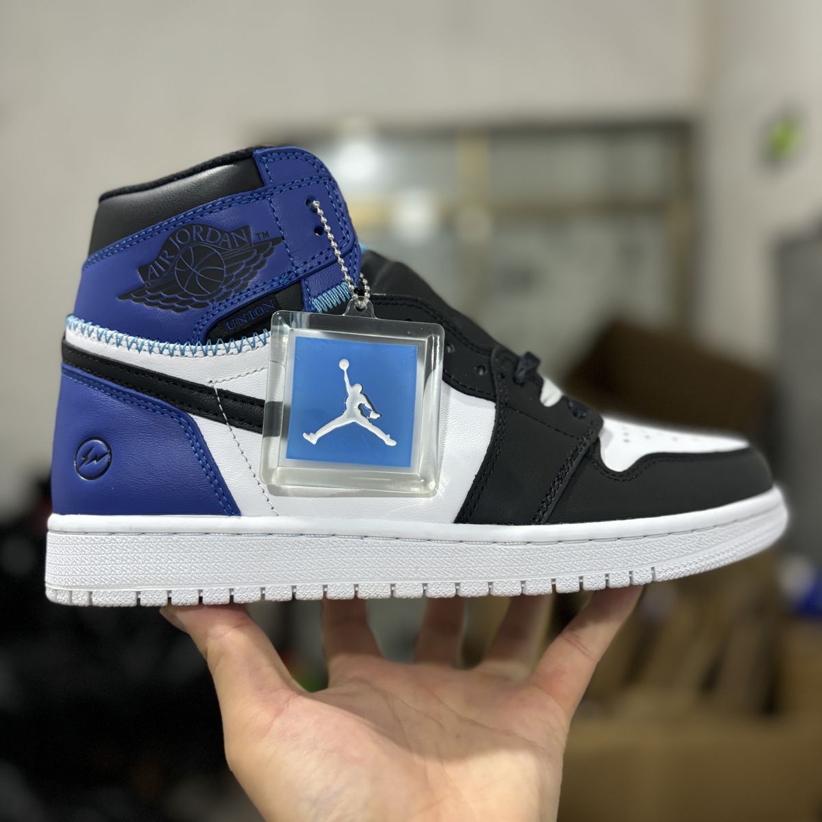 AJ1 high藤原浩闪电联名 Union LA X Air Jordan 1 high OG UN 乔1UN LA联名舒适百搭 防滑耐磨 高帮 复古篮球鞋 DZ5485-041
