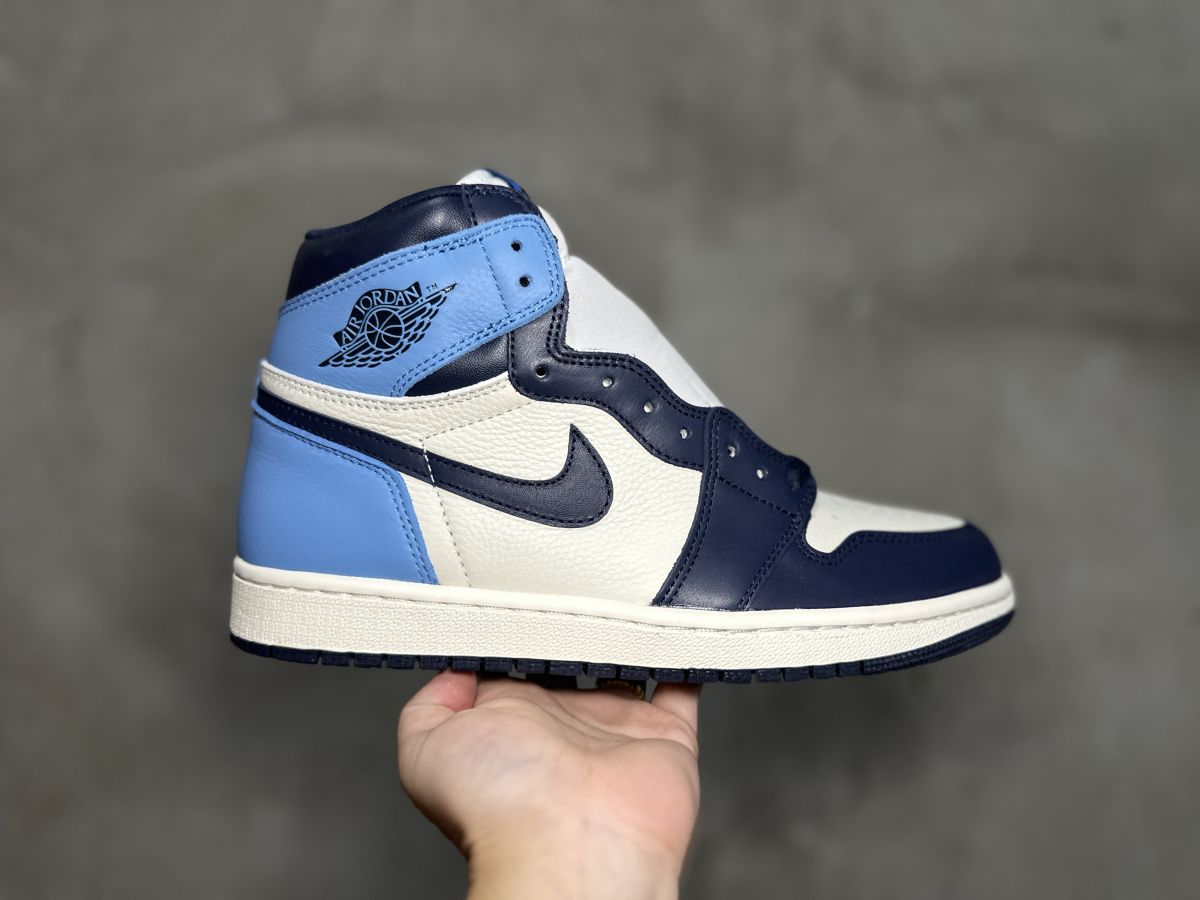 AJ1 黑曜石 Air Jordan 1 乔1黑曜石高帮板鞋 555088-140