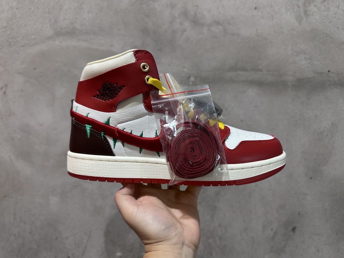 乔1荆棘玫瑰 Tevana Tavlor x Jordan 1 乔1荆棘玫瑰耐磨减震 高帮 复古篮球鞋 FJ0604-601