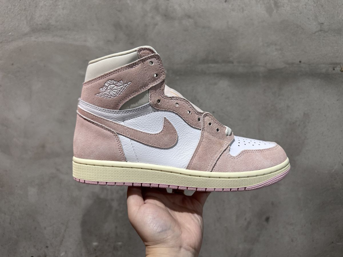 AJ1白粉水洗 纯原版️ Air Jordan 1 Retro High OG "Washed Pink" 乔 1 潮流复古篮球鞋粉白高帮运动鞋FD2596-600