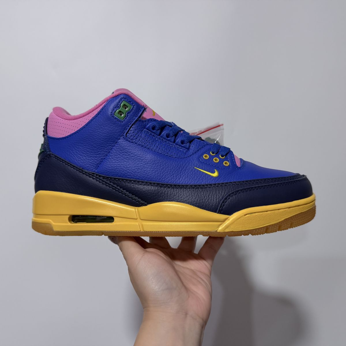 AJ3巴西蓝黄 Air Jordan 3 Retro OG Brasil 巴西足球队设计灵感 舒适贴合 时尚潮流运动鞋 中帮 复古篮球鞋 男款 赛车蓝 IV4871-400