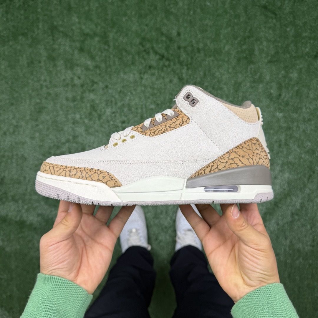 AJ3白棕 LW版⚡️Air Jordan 3 天花板品质 乔3篮球鞋 CT8532-102