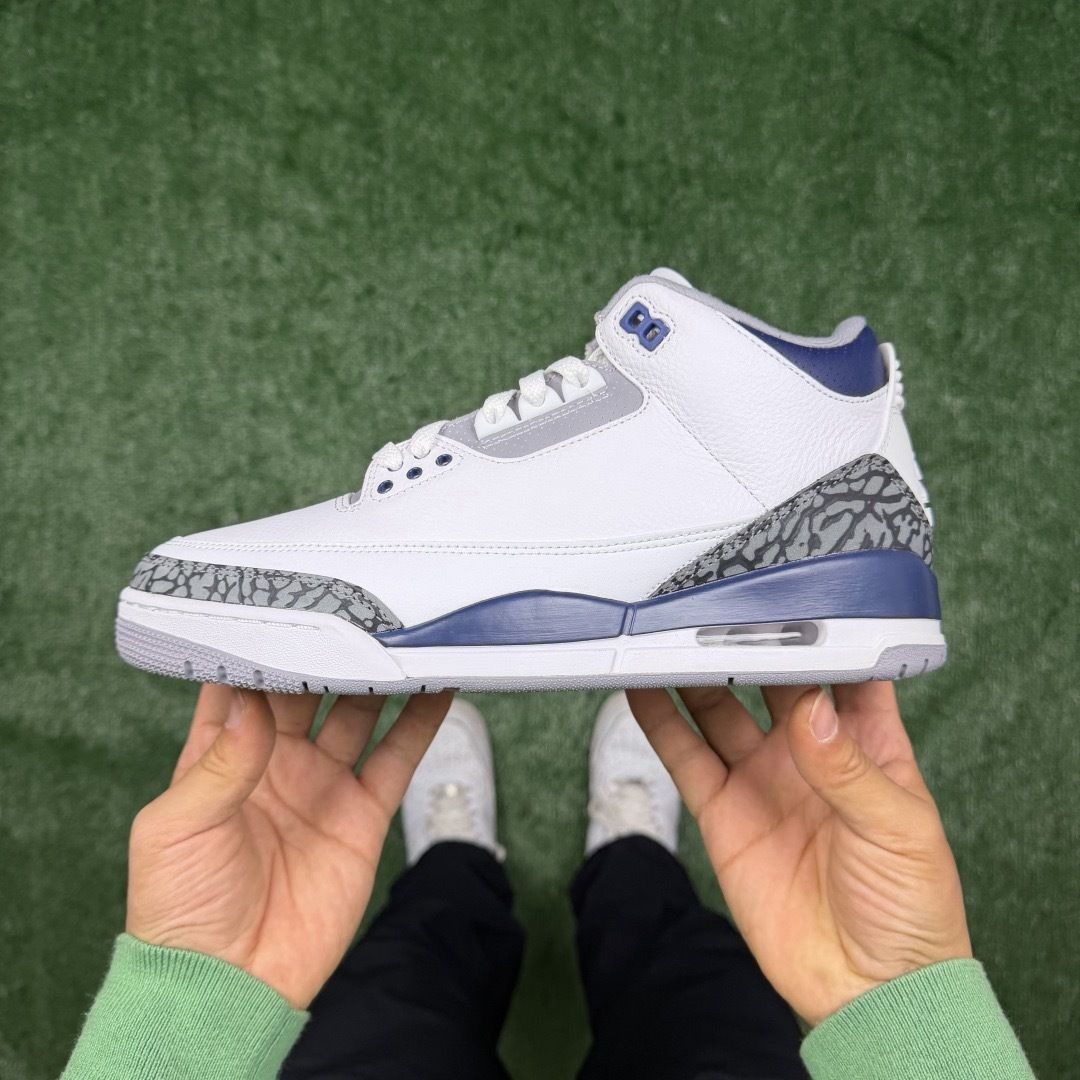 AJ3午夜蓝 LW版⚡️Air Jordan 3 天花板品质 乔3篮球鞋 CT8532-140