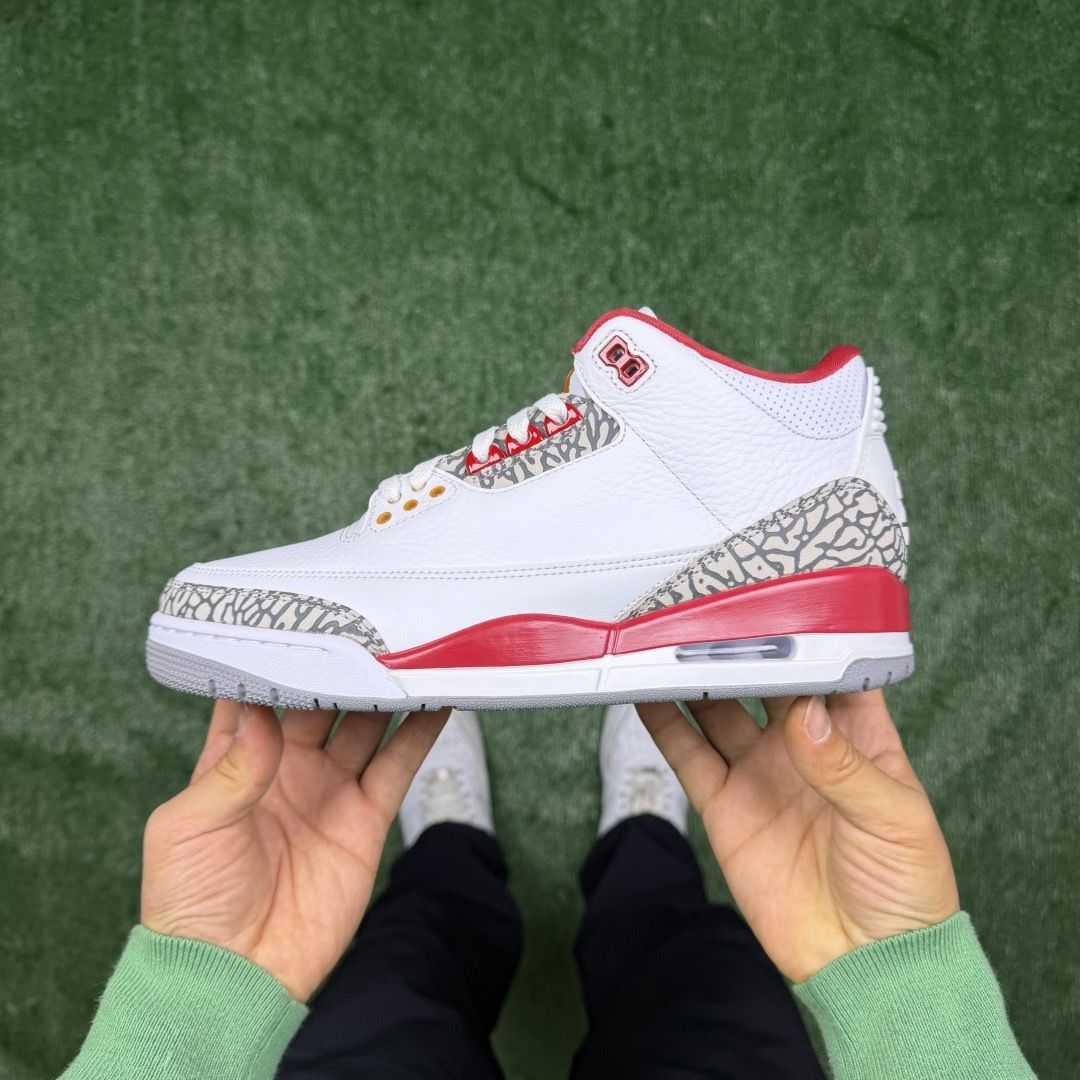 AJ3红雀 LW版⚡️Air Jordan 3 天花板品质 乔3篮球鞋 CT8532-126
