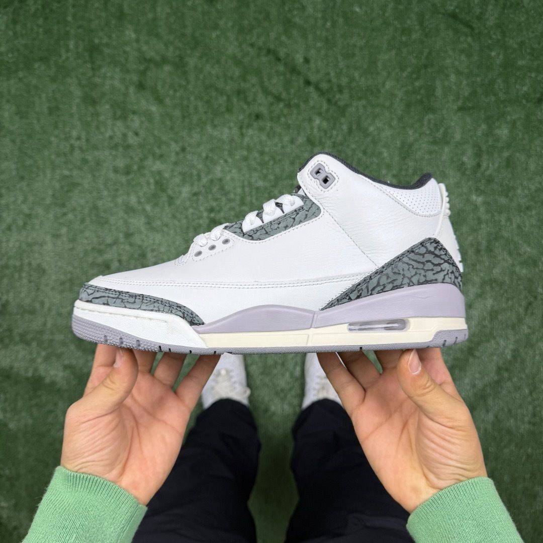 AJ3白灰 LW版⚡️Air Jordan 3 天花板品质 乔3篮球鞋 CT8532-106