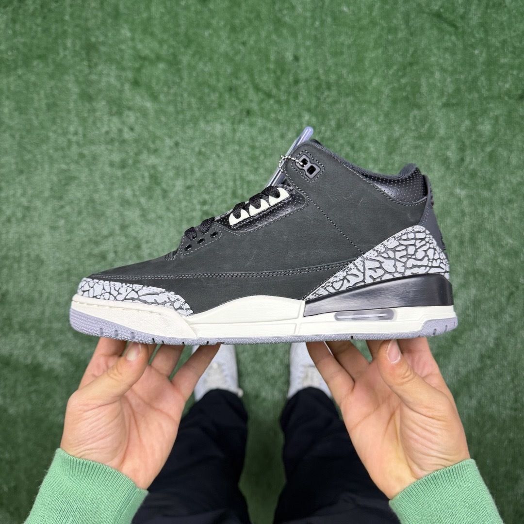 AJ3黑椰奶 LW版⚡️Air Jordan 3 天花板品质 乔3篮球鞋 CK9246-001