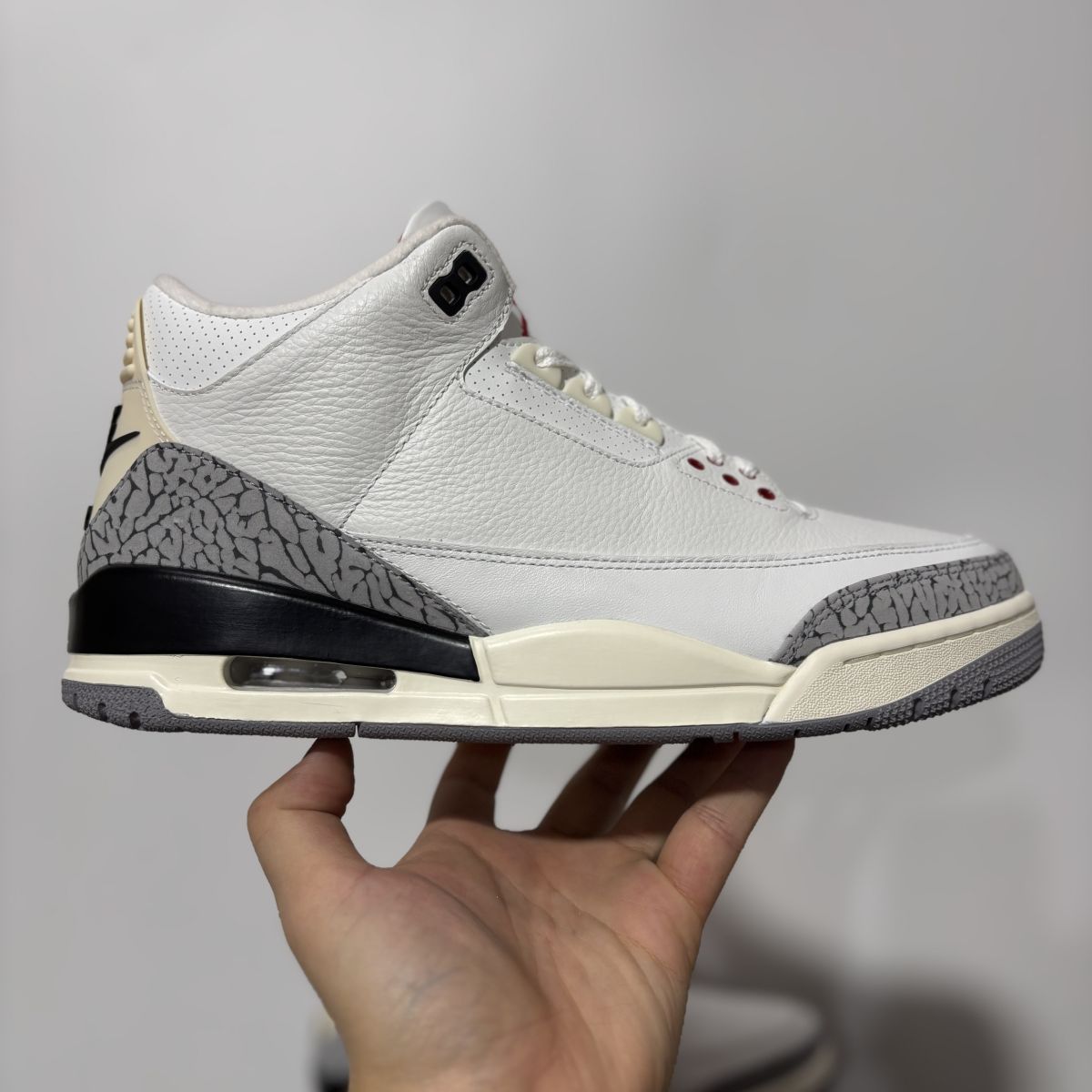 AJ3复刻白水泥 特供LJR版‼️Air Jordan 3 White Cement Reimagined 皮革 白水泥 做旧 潮流 精致细节 减震防滑耐磨 中帮 复古篮球鞋 DN3707-100