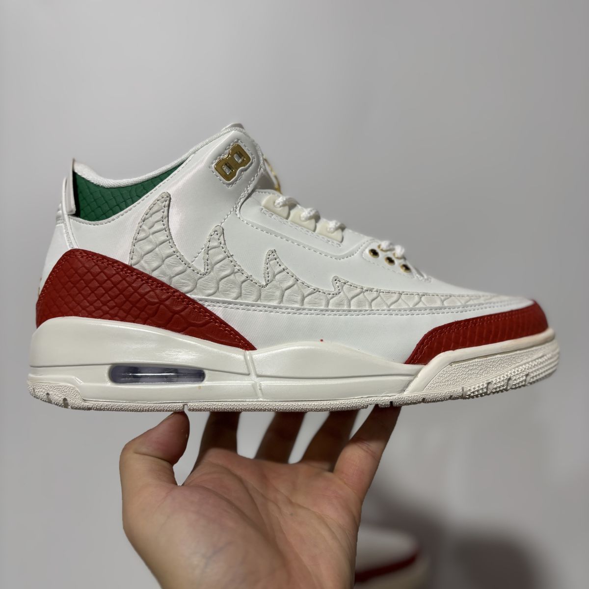 AJ3独立日 纯原版⚡️Air Jordan 3 Mexico “El Vuelo”乔3舒适百搭 防滑耐磨 中帮 复古篮球鞋 IO1752-100