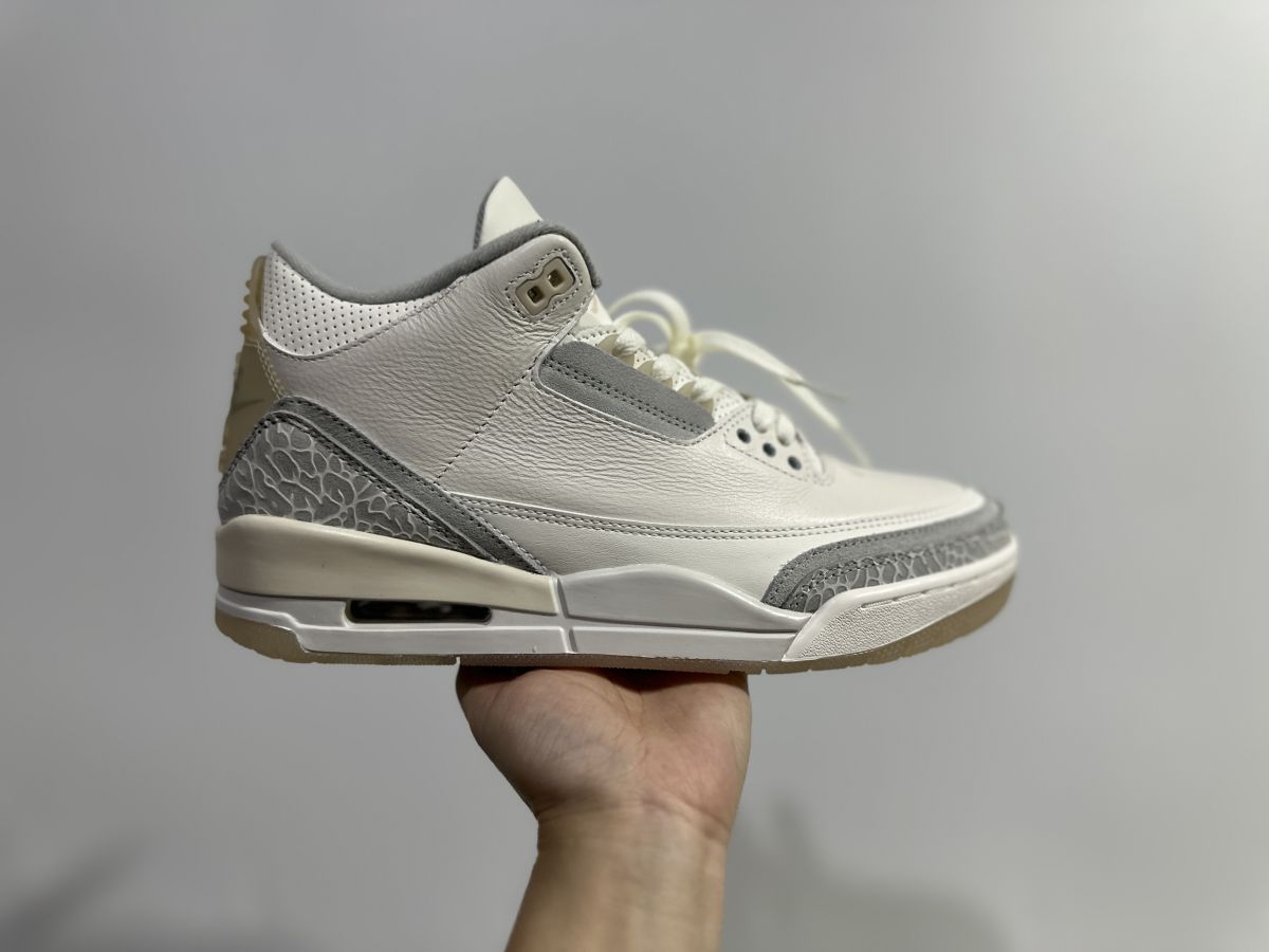 AJ3米白大象 OG纯原⚡️Air Jordan 3 乔3奶白大象🐘篮球鞋 FJ9479-100