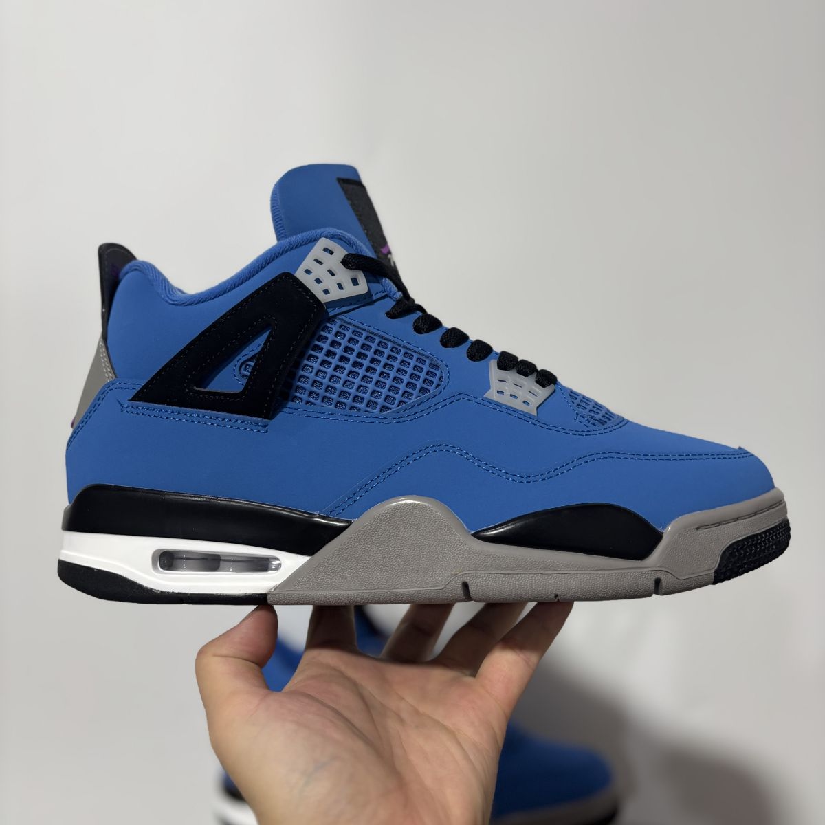 AJ4黑蓝 神版⚡️Jordan × Eminem Air Jordan 4 Retro Encore乔4运动日常 低帮 篮球鞋 JJ3098-400