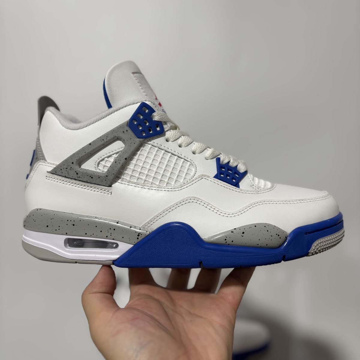 AJ4新白蓝 F版⚡️Air Jordan 4 "Jackie Robinson" 乔4经典日常 低帮 复古篮球鞋 男女同款 JJ9189-101
