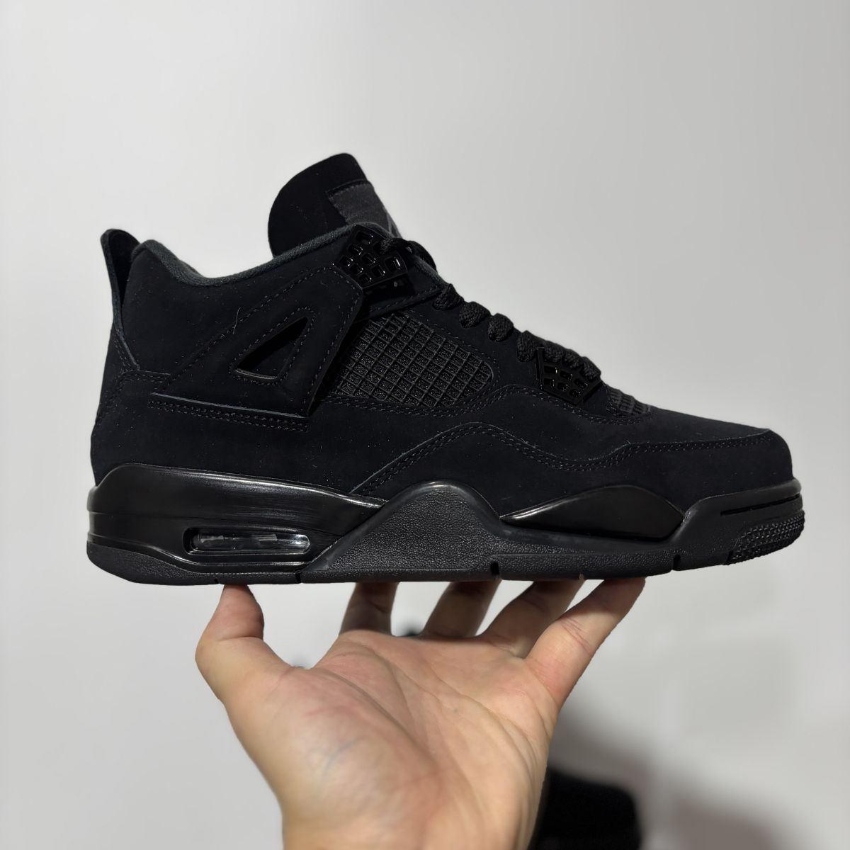 AJ4老黑猫 F纯原版⚡️Air Jordan 4 retro black 乔4全黑篮球鞋CU1110-010