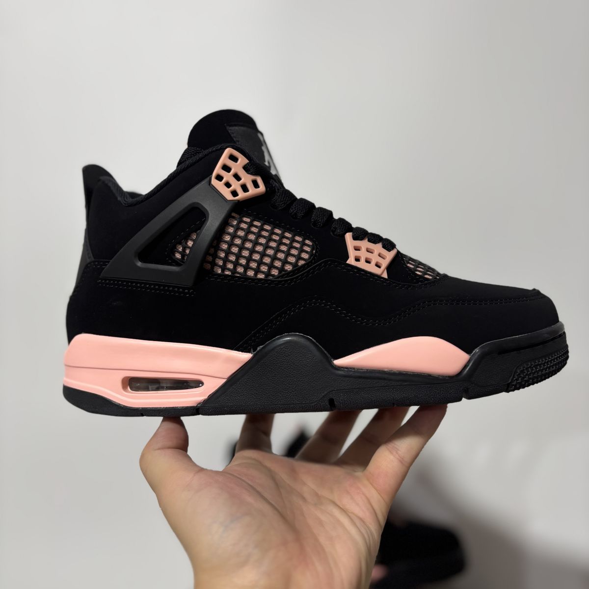 AJ4粉雷公 PLUS版⚡️Air Jordan 4 Pink Thunder 乔4舒适贴合 复古篮球鞋 HV0823-001