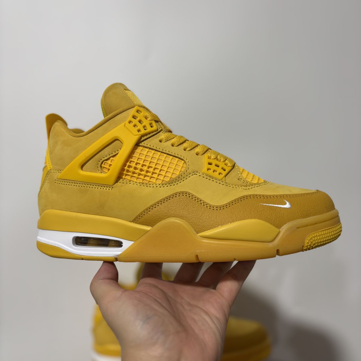 AJ4黄砖 H版⚡️Nigel Sylvester x Jordan Air Jordan 4 OG "Brick by Brick"BIKE 乔4耐磨 低帮 复古篮球鞋 HF4340-008
