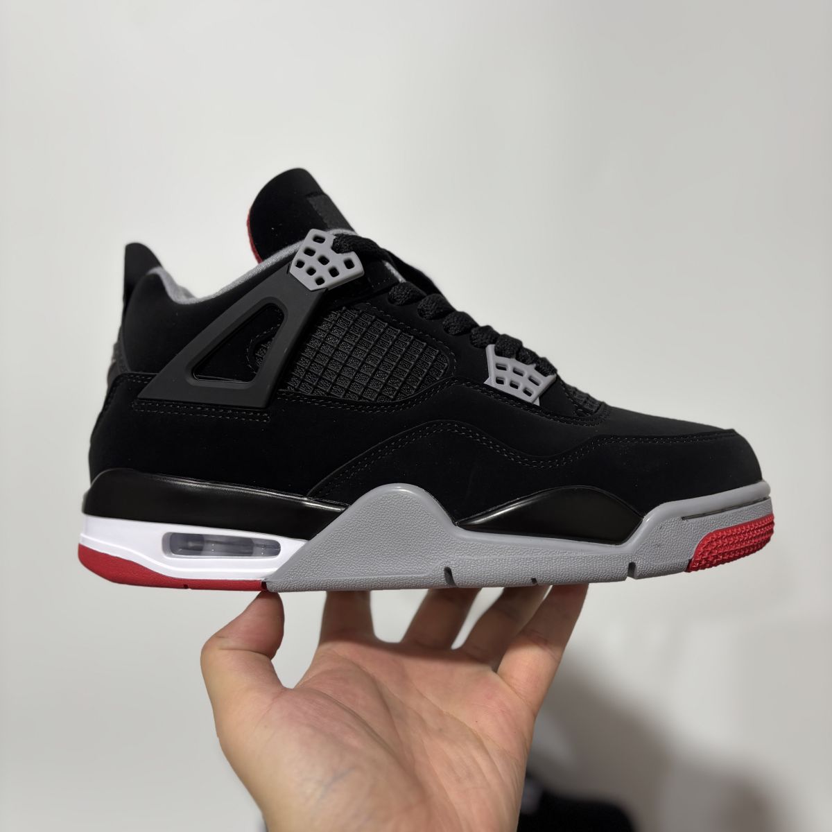 AJ4黑红公牛 性价比⚡️Air Jordan 4 retro bred 乔4老黑红篮球鞋 308497-060