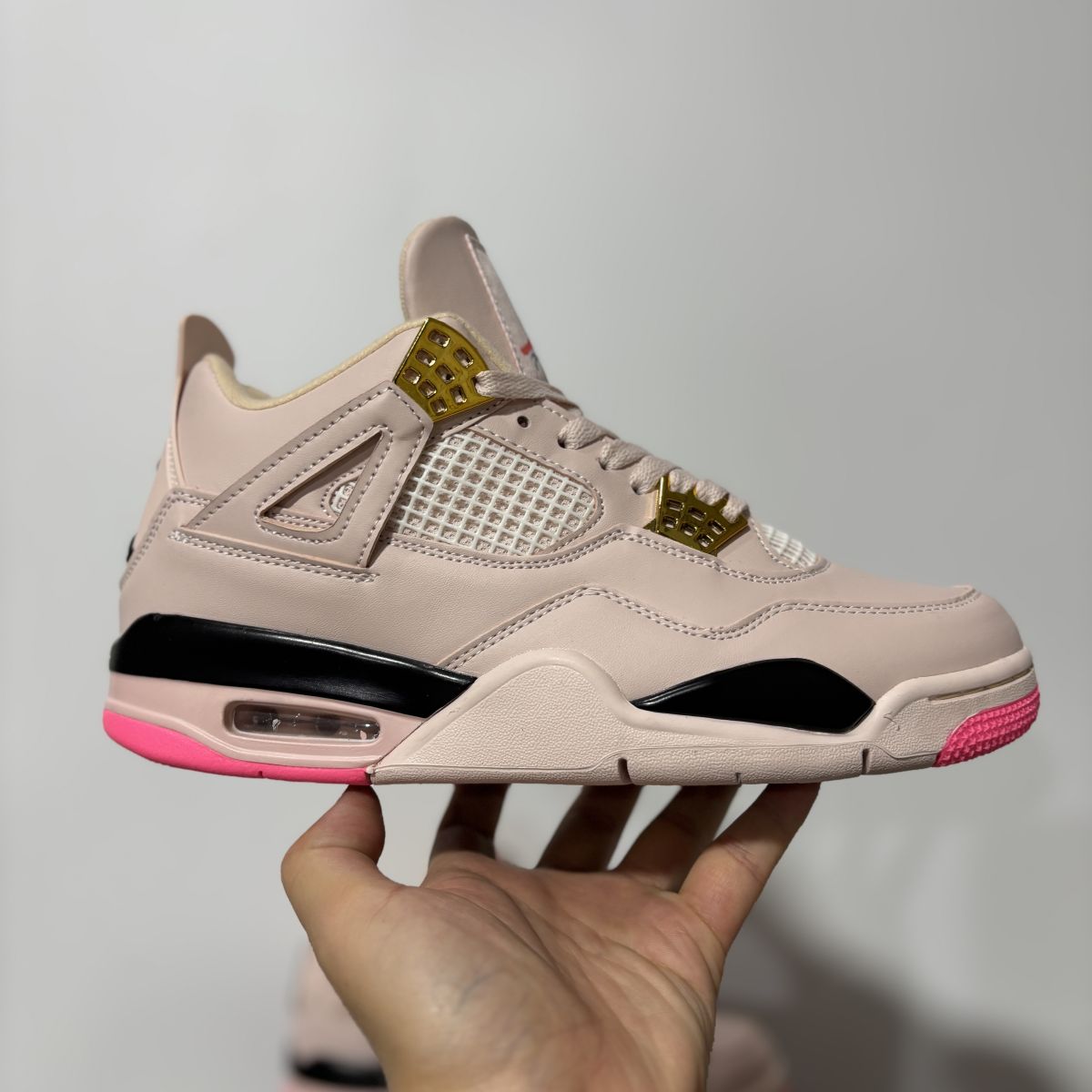AJ4粉金扣 Air Jordan 4 Birds of Paradise 舒适贴合 复古篮球鞋 男女同款 HV0823-101