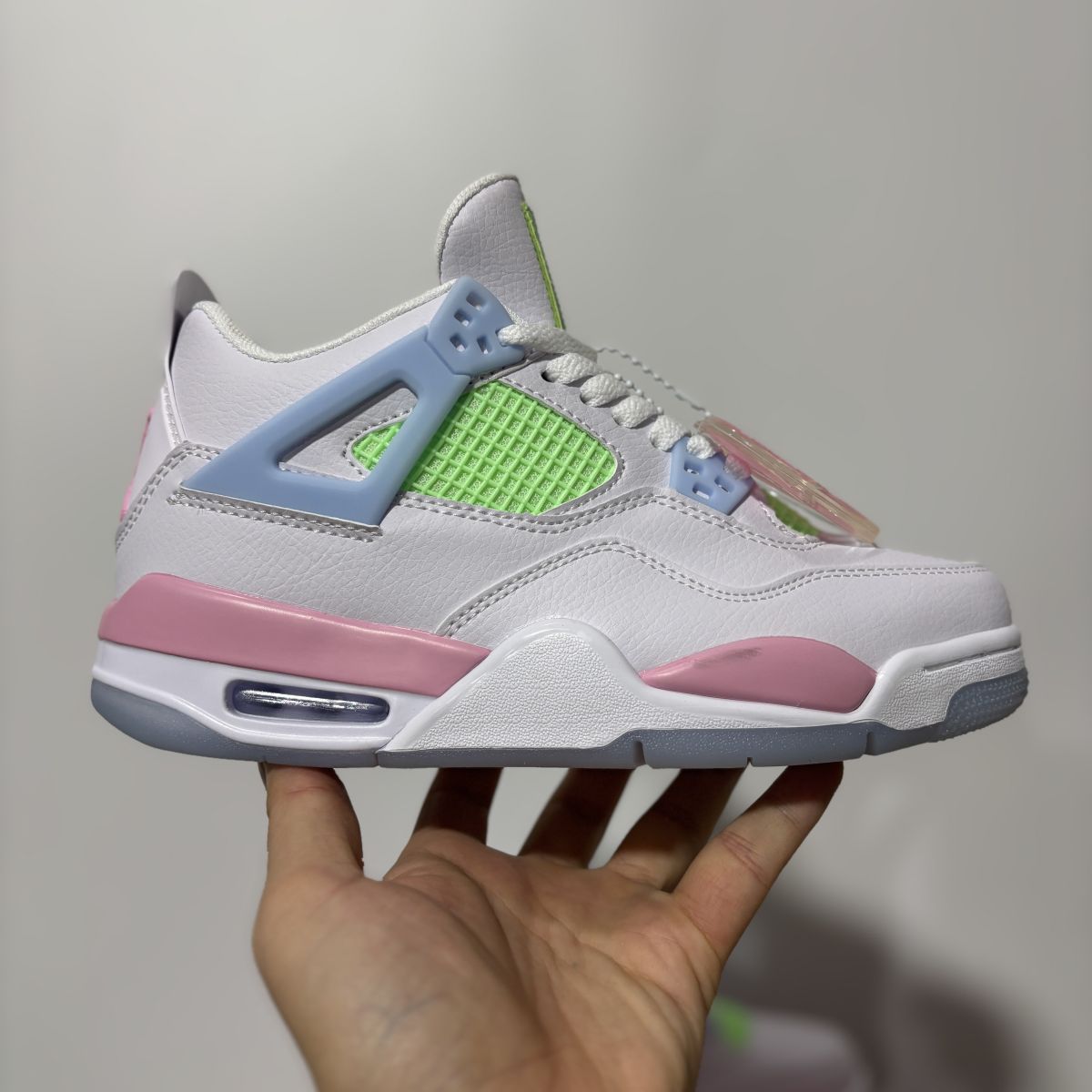 AJ4白蓝粉 Air Jordan 4 Retro 乔4少女粉篮球鞋 553560-113