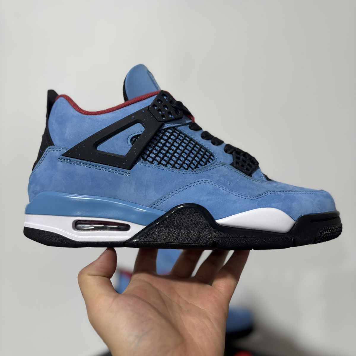 AJ4 TS蓝麂皮 F版⚡️Air Jordan4 x TravisScott 乔4TS联名蓝麂皮篮球鞋 308497-406