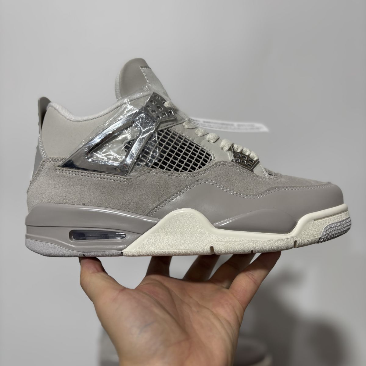 AJ4银灰 F版⚡️Air Jordan 4 "Light lron Ore" 乔4防滑耐磨 中帮 复古篮球鞋 AQ9129-001