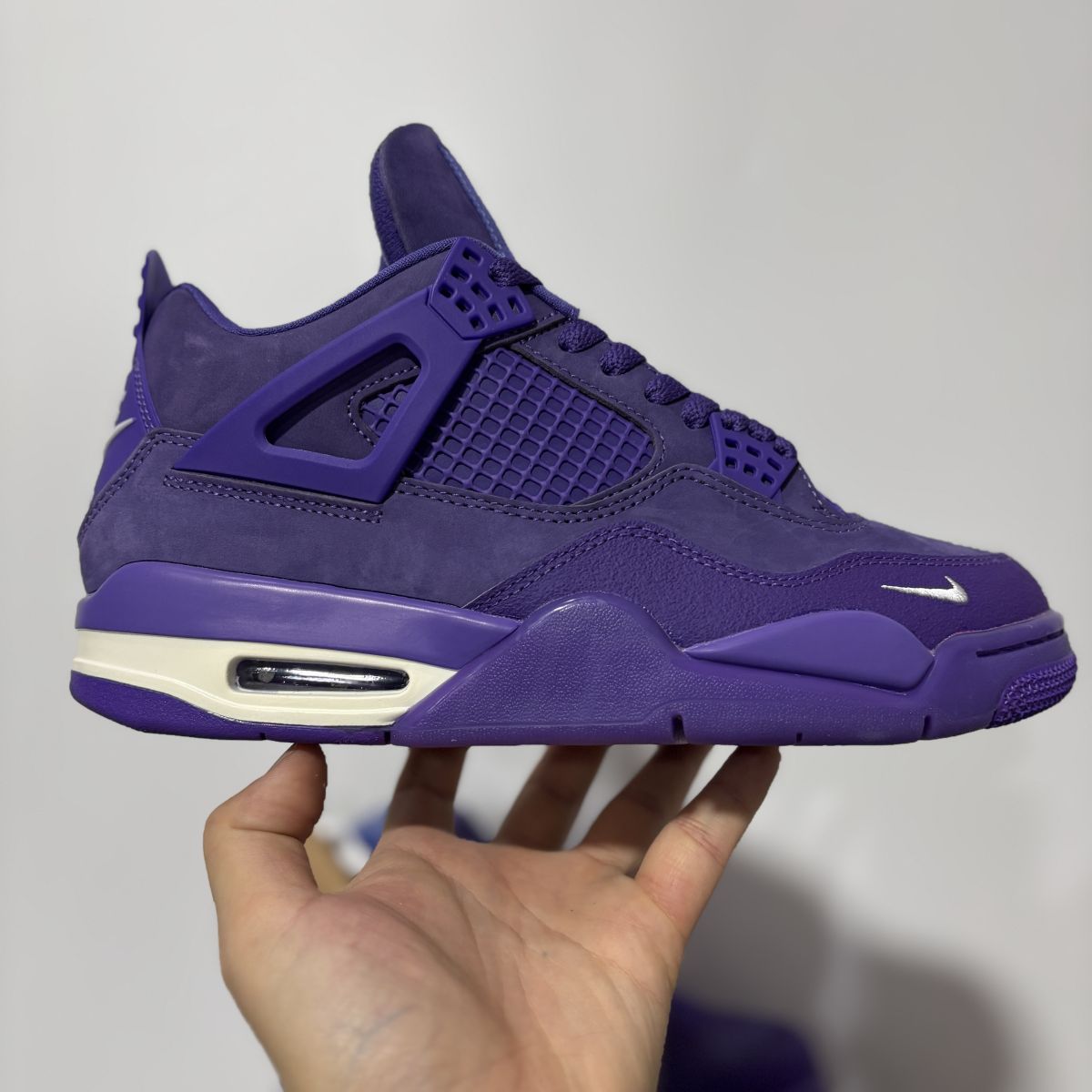 AJ4紫砖 F纯原版⚡️Nigel Sylvester x Jordan Air Jordan 4 OG "Brick by Brick"BIKE 乔4紫磨砂耐磨 低帮 复古篮球鞋 HF4340-5