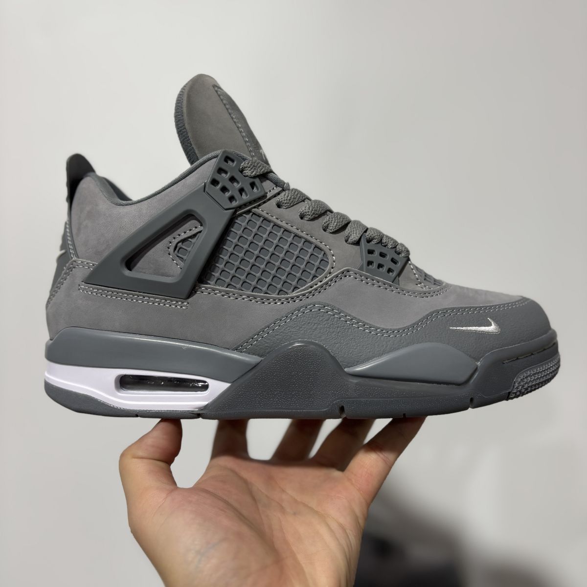 AJ4灰砖 F纯原版⚡️Nigel Sylvester x Jordan Air Jordan 4 OG "Brick by Brick"BIKE 乔4灰磨砂耐磨 低帮 复古篮球鞋 HF4340-0
