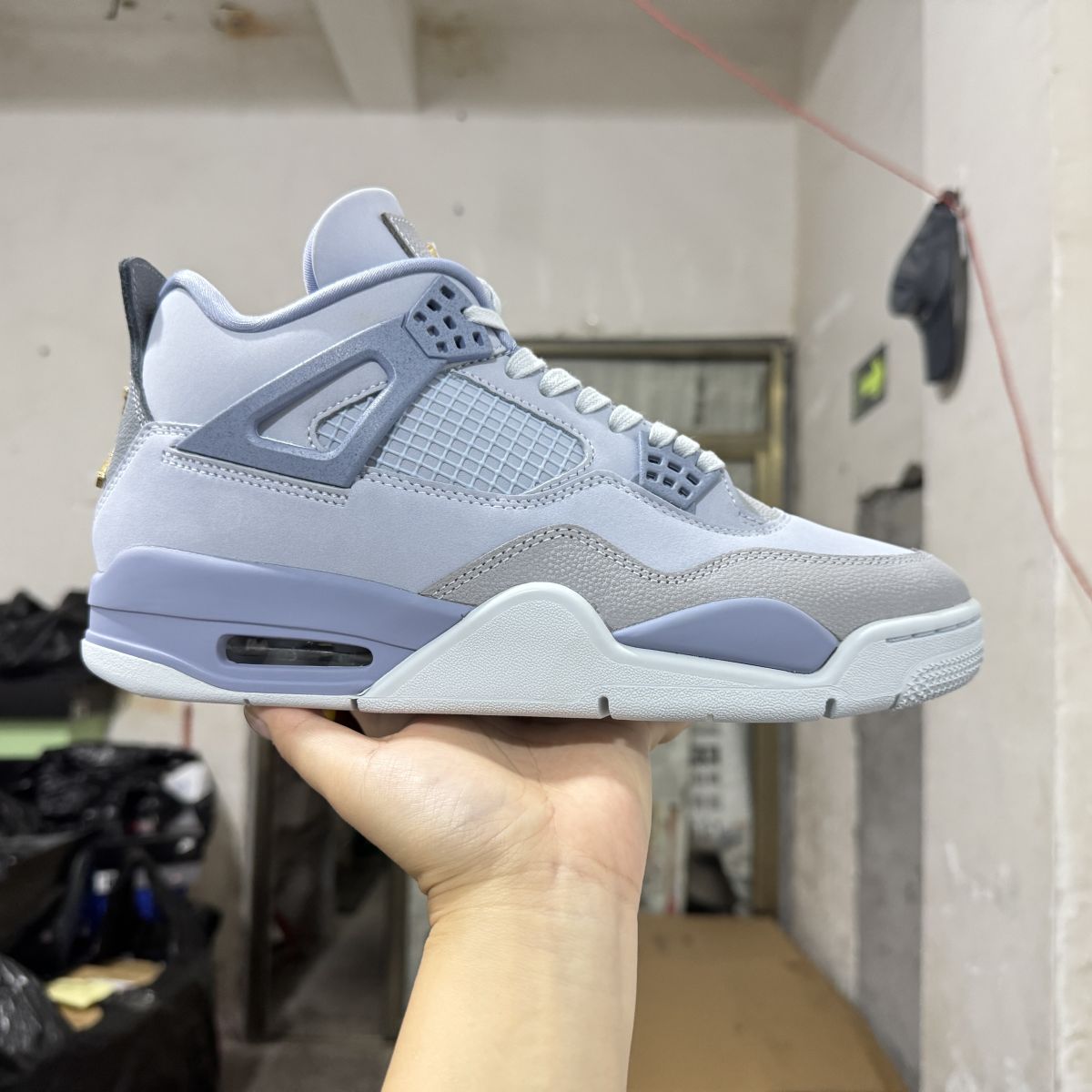 AJ4 UNC冰蓝 GX版⚡️Air Jordan 4 乔4钻石“Unc蓝”篮球鞋 HV9204-407